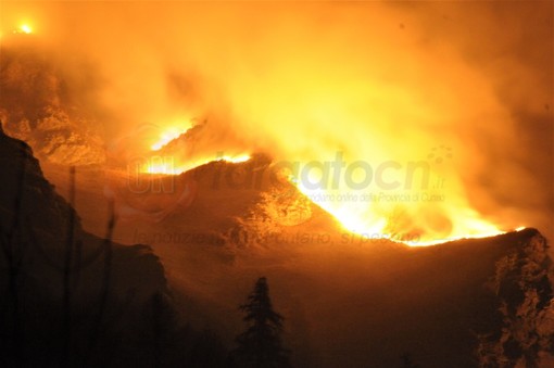 L'incendio a Casteldelfino - Foto di repertorio