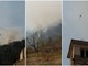 L'incendio a Casteldelfino e l'intervento dell'elicottero