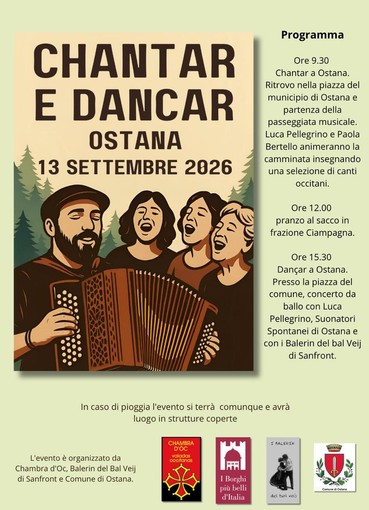 Ostana, tra canti e balli torna "Chantar e dançar" alla sua 18ª edizione Ostana, tra canti e balli torna "Chantar e dançar" alla sua 18ª edizione