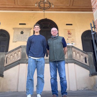 Jay Barolo accanto al sindaco Fulvio Mazzocchi