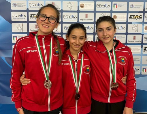 La formazione femminile u13 protagonista ai Tricolori Giovanili