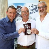 Lucio Gigliotti con Stefano Baldini e Gelindo Bordin