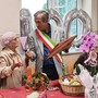 Lucia Castellino con il sindaco Portera Lucia Castellino con il sindaco Portera