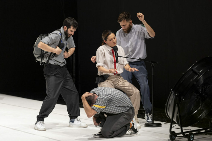 Il cast di L'angelo della Storia al Magda Olivero di Saluzzo mercoledì 18 febbraio