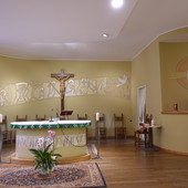 In foto la cappella dell’Istituto Salesiano San Domenico Savio di Bra