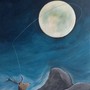 La Luna del Cervo vista dal pittore braidese Franco Gotta