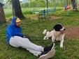 Il cane Macchia con Gabriel Il cane Macchia con Gabriel