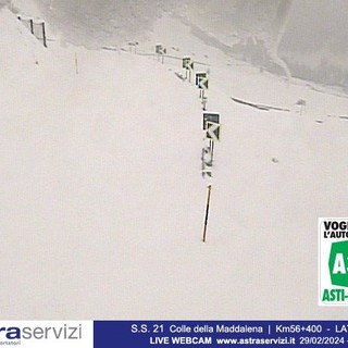 Il colle della Maddalena, lato Italia, al km 56+400