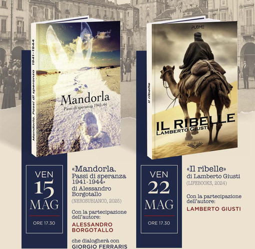 Mondovì: il 15 e il 22 maggio la Biblioteca Civica propone la rassegna letteraria “Pagine di Storia” Mondovì: il 15 e il 22 maggio la Biblioteca Civica propone la rassegna letteraria “Pagine di Storia”