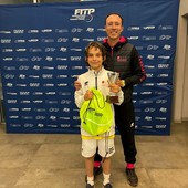 Lorenzo America con il tecnico VTT Daniil Testa Lorenzo America con il tecnico VTT Daniil Testa