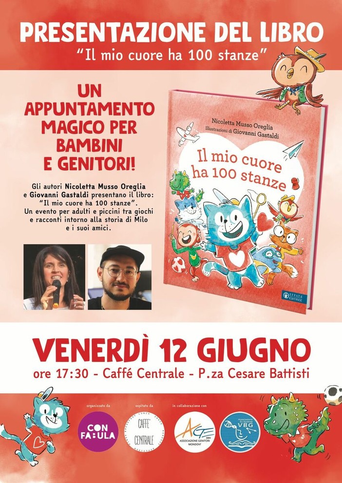 Mondovì, si presenta il libro “Il mio cuore ha cento stanze”