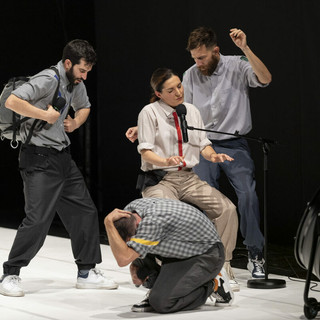 Il cast di L'angelo della Storia al Magda Olivero di Saluzzo mercoledì 18 febbraio Il cast di L'angelo della Storia al Magda Olivero di Saluzzo mercoledì 18 febbraio