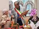 Lucia Castellino con il sindaco Portera Lucia Castellino con il sindaco Portera