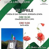 81° anniversario Liberazione a Monterosso Grana: sabato 25 aprile la cerimonia