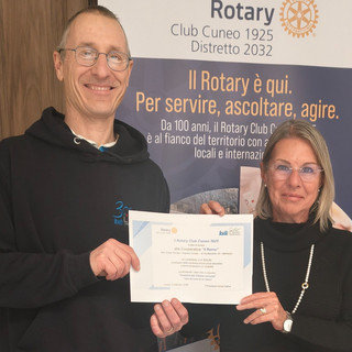 Il Rotary Club Cuneo 1925 sostiene la Cooperativa Sociale “Il Ramo” con una donazione