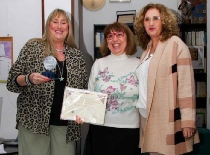 La premiazione di Giuliana Bertolusso La premiazione di Giuliana Bertolusso