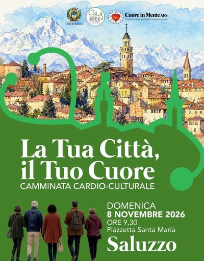 La tua città, il tuo cuore: a Saluzzo una camminata tra benessere e cultura La tua città, il tuo cuore: a Saluzzo una camminata tra benessere e cultura