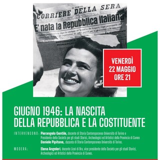 Sommariva del Bosco ricorda il 1946: incontro sulla nascita della Repubblica Sommariva del Bosco ricorda il 1946: incontro sulla nascita della Repubblica