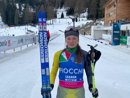 Lucia Brocchiero oro U17 Mass Start Campionati italiani Biathlon giovanile