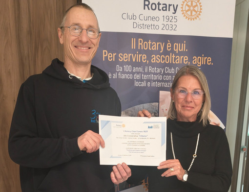 Il Rotary Club Cuneo 1925 sostiene la Cooperativa Sociale “Il Ramo” con una donazione