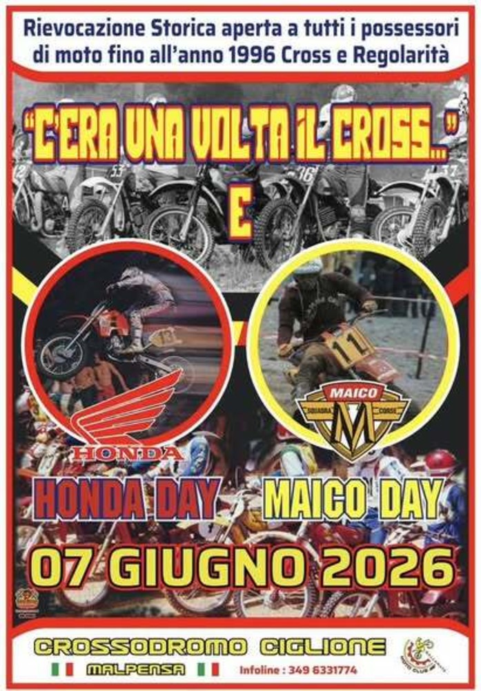 MOTORI / Domenica 7 giugno torna alla Malpensa “C’era una volta il Cross”