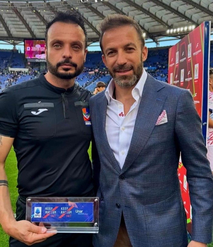 Luca Pratichizzo con Alessandro Del Piero Luca Pratichizzo con Alessandro Del Piero