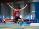 Lorenzo Mellano mentre si impegna nel salto in lungo
