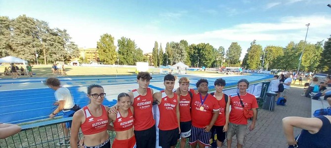 La squadra dell'Atletica Mondovì a Novara