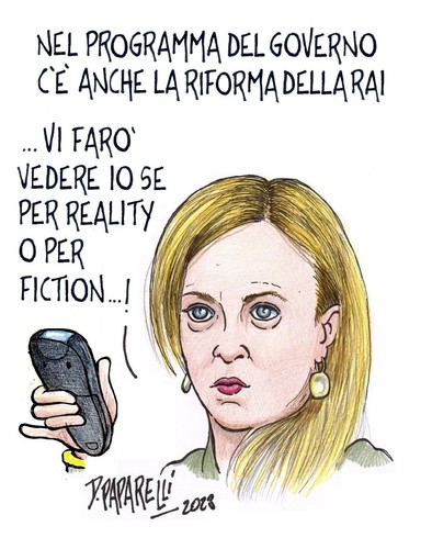 Giorgia Meloni e la riforma della RAI...