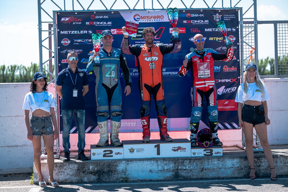Internazionali d’Italia Supermoto. Mauro Cucchietti è terzo a Pomposa nella classe SM5