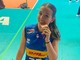 Matilde Borello dopo la conquista della medaglia di bronzo agli Europei under-16