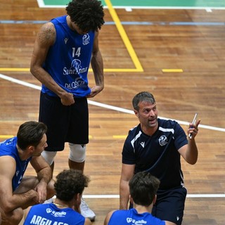 Matteo Battocchio in un time out (Foto Danilo Ninotto) Matteo Battocchio in un time out (Foto Danilo Ninotto)