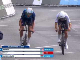 Matteo Sobrero impegnato nelle ultime pedalate della sua gara (foto Raiplay) Matteo Sobrero impegnato nelle ultime pedalate della sua gara (foto Raiplay)