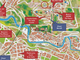 Mappa raffigurante l'ubicazione provvisoria delle classi e dei laboratori dell'alberghiero &quot;Giolitti&quot; di Mondovì