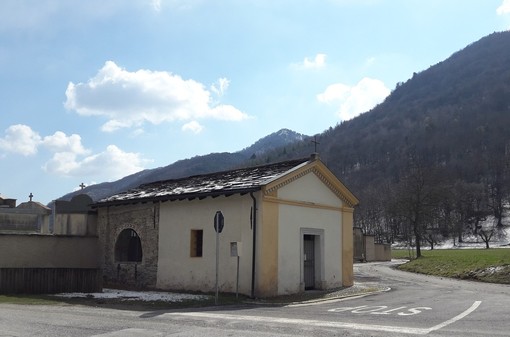 La Cappella di San Sebastiano dove è presente l'esposizione