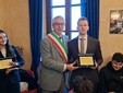 La consegna del premio a Federico Rosso La consegna del premio a Federico Rosso