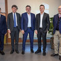 (Da sx. Giuliano Fontanesi e Andrea Ramonda, Amministratore Delegato e Presidente della nuova società Sostelia S.p.A., il Presidente Esecutivo e Amministratore Delegato del Gruppo Hera Cristian Fabbri e Orazio Iacono, e Stefano Speziali, Vicepresidente di Sostelia S.p.A.) (Da sx. Giuliano Fontanesi e Andrea Ramonda, Amministratore Delegato e Presidente della nuova società Sostelia S.p.A., il Presidente Esecutivo e Amministratore Delegato del Gruppo Hera Cristian Fabbri e Orazio Iacono, e Stefano Speziali, Vicepresidente di Sostelia S.p.A.)