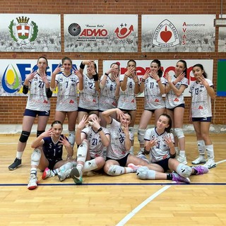 La mon.Vi Bam Rossa under 14 (foto Lpm Pallavolo Mondovì)