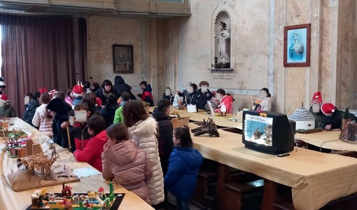 I presepi esposti nella chiesa della "Crociata" di Moretta