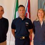 Marco Zavatteri il nuovo agente di Polizia Locale di Manta tra il sindaco Ivana Casale e il vice Pierfranco Margaria Marco Zavatteri il nuovo agente di Polizia Locale di Manta tra il sindaco Ivana Casale e il vice Pierfranco Margaria