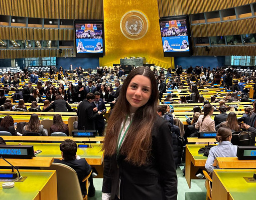 Una studentessa dell'ISS Alberghiero "Donadio" di Dronero alle Nazioni Unite di New York