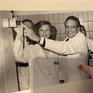 Una foto storica dall'album di Michele Ferrero e Maria Franca Fissolo pubblicata sul profilo Facebook del giornalista Mario Calabresi