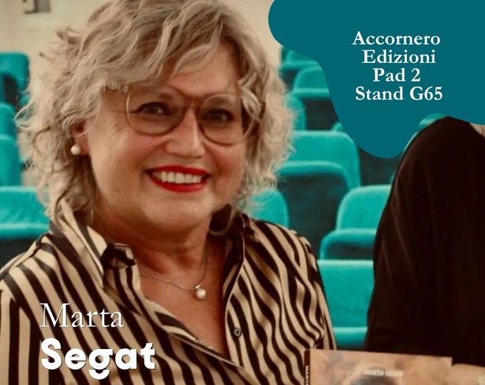 La scrittrice albese Marta Segat al Salone del Libro di Torino con il romanzo “Bora Scura”