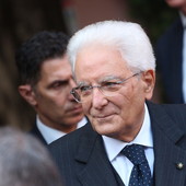Il Presidente della Repubblica Sergio Mattarella ad Alba nell'ottobre 2022