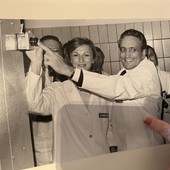 Una foto storica dall'album di Michele Ferrero e Maria Franca Fissolo pubblicata sul profilo Facebook del giornalista Mario Calabresi