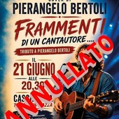 Manta: annullato il concerto tributo a Pierangelo Bertoli previsto in Cascina Aia Manta: annullato il concerto tributo a Pierangelo Bertoli previsto in Cascina Aia
