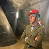 Matteo Gagliasso in visita alla centrale idroelettrica di Entracque