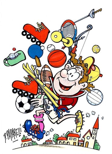 La mascotte del progetto "Lo sport fortifica, lo studio nobilita" La mascotte del progetto "Lo sport fortifica, lo studio nobilita"