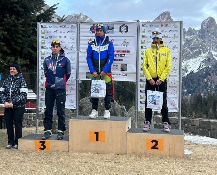 SCI ALPINISMO / Matteo Blangero bronzo nella sprint dei Campionati Italiani in Primiero SCI ALPINISMO / Matteo Blangero bronzo nella sprint dei Campionati Italiani in Primiero