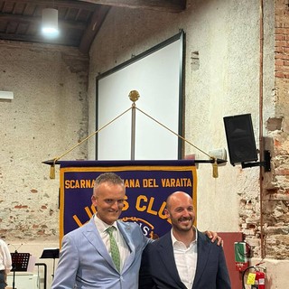 Marco Forno ( a sinistra), nuovo presidente del Lions Club “Scarnafigi-Piana del Varaita e il past president Francesco Hellmann Marco Forno ( a sinistra), nuovo presidente del Lions Club “Scarnafigi-Piana del Varaita e il past president Francesco Hellmann